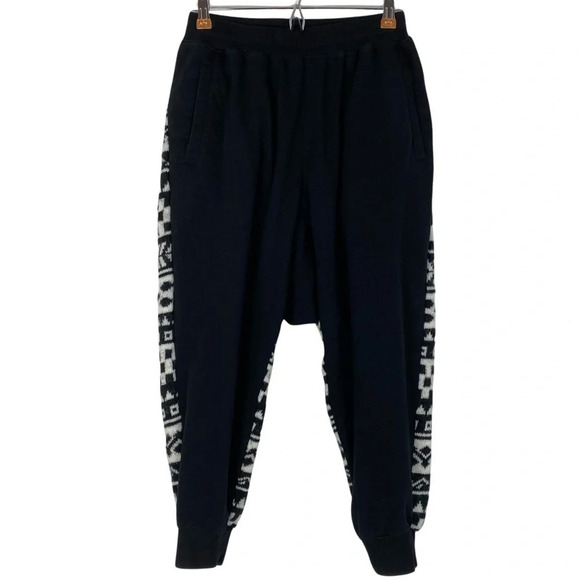 KTZ Kokon To Zai Drop Crotch Track Pants Joggers Mens Small Sweater Back Harem - Picture 2 of 15
